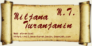 Miljana Turanjanin vizit kartica